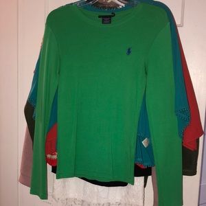 Polo Ralph Lauren sport top. Blue logo.